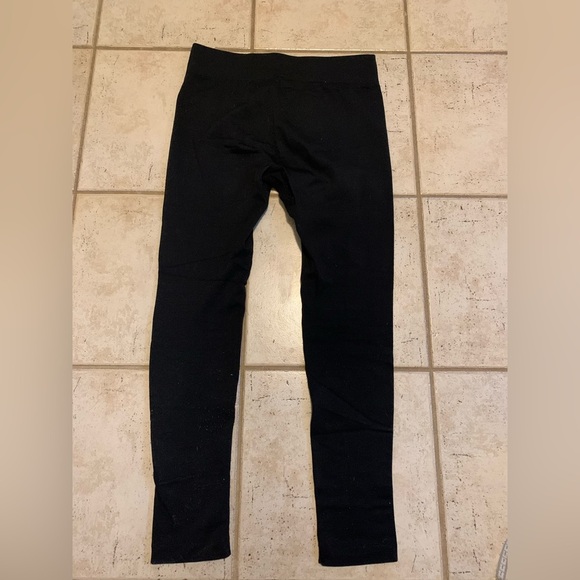 💜 Catherine Malandrino Black L Stretchy Essential Basic Lounge Pants - Picture 2 of 6